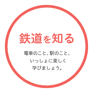 鉄道を知る 電車のこと、駅のこと、いっしょに楽しく学びましょう。